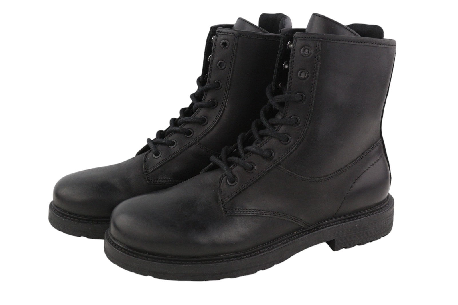 DIESEL D-Alabhama CB Mens Boots EU44 Black Leather Mid Top Lace Up RRP€295