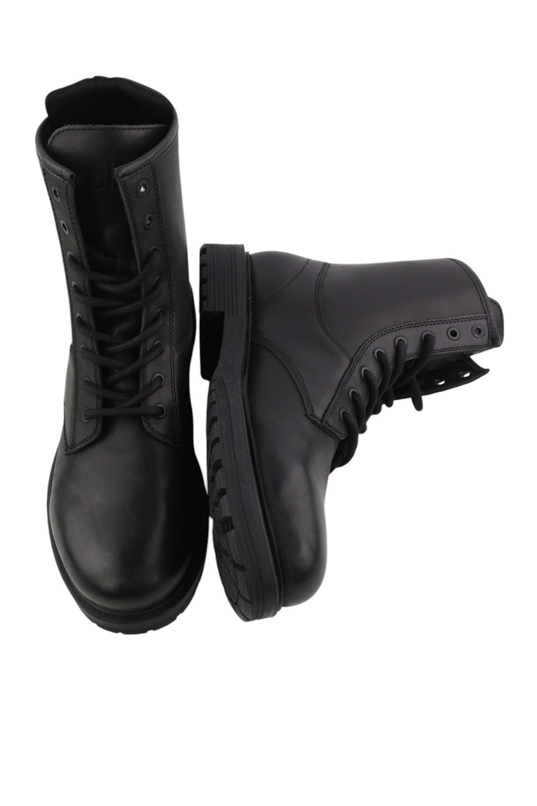 DIESEL D-Alabhama CB Mens Boots EU44 Black Leather Mid Top Lace Up RRP€295