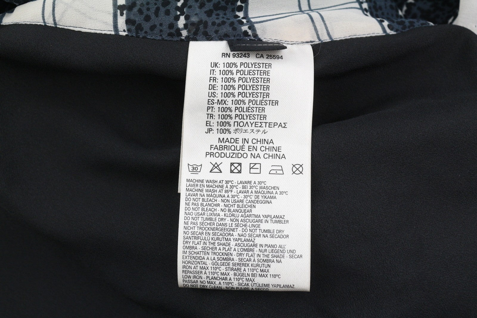 DIESEL D-Nedora Women Dress L Black Sleeveless Patterned Snap Buttons Logo Short