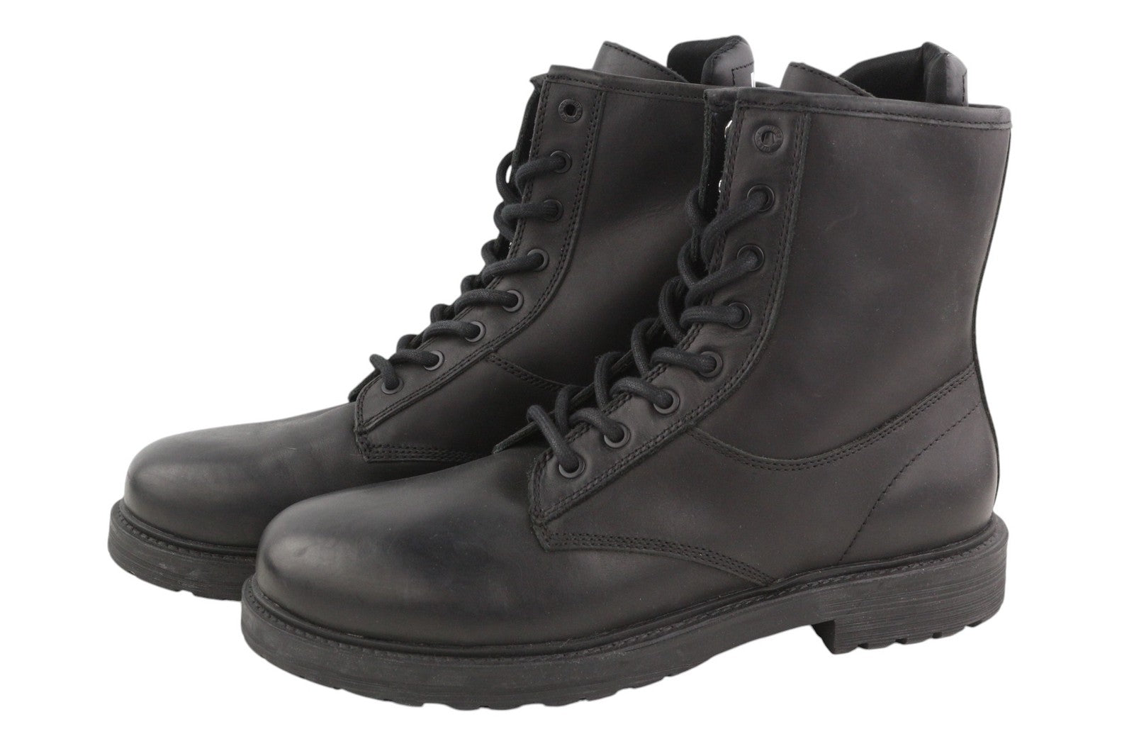 DIESEL D-Alabhama CB Mens Boots EU44 Black Leather Mid Top Laced RRP€295