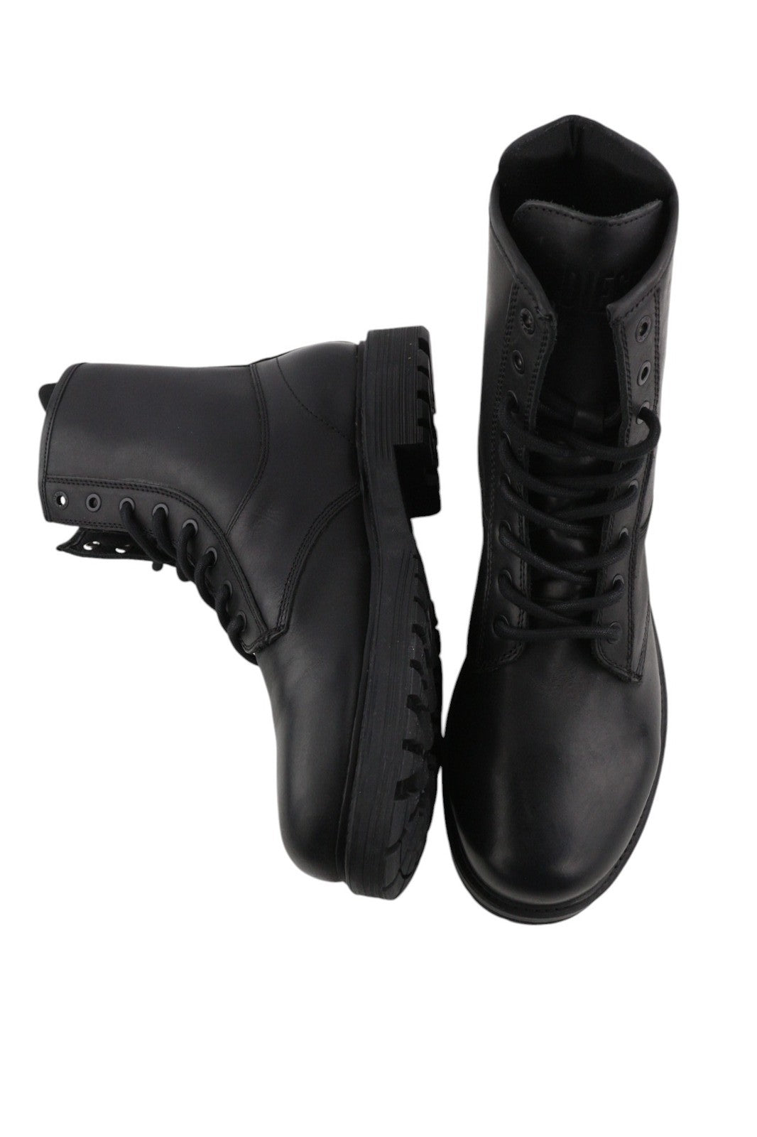 DIESEL D-Alabhama CB Mens Boots EU45 Black Leather Mid Top RRP295 Almond Toe