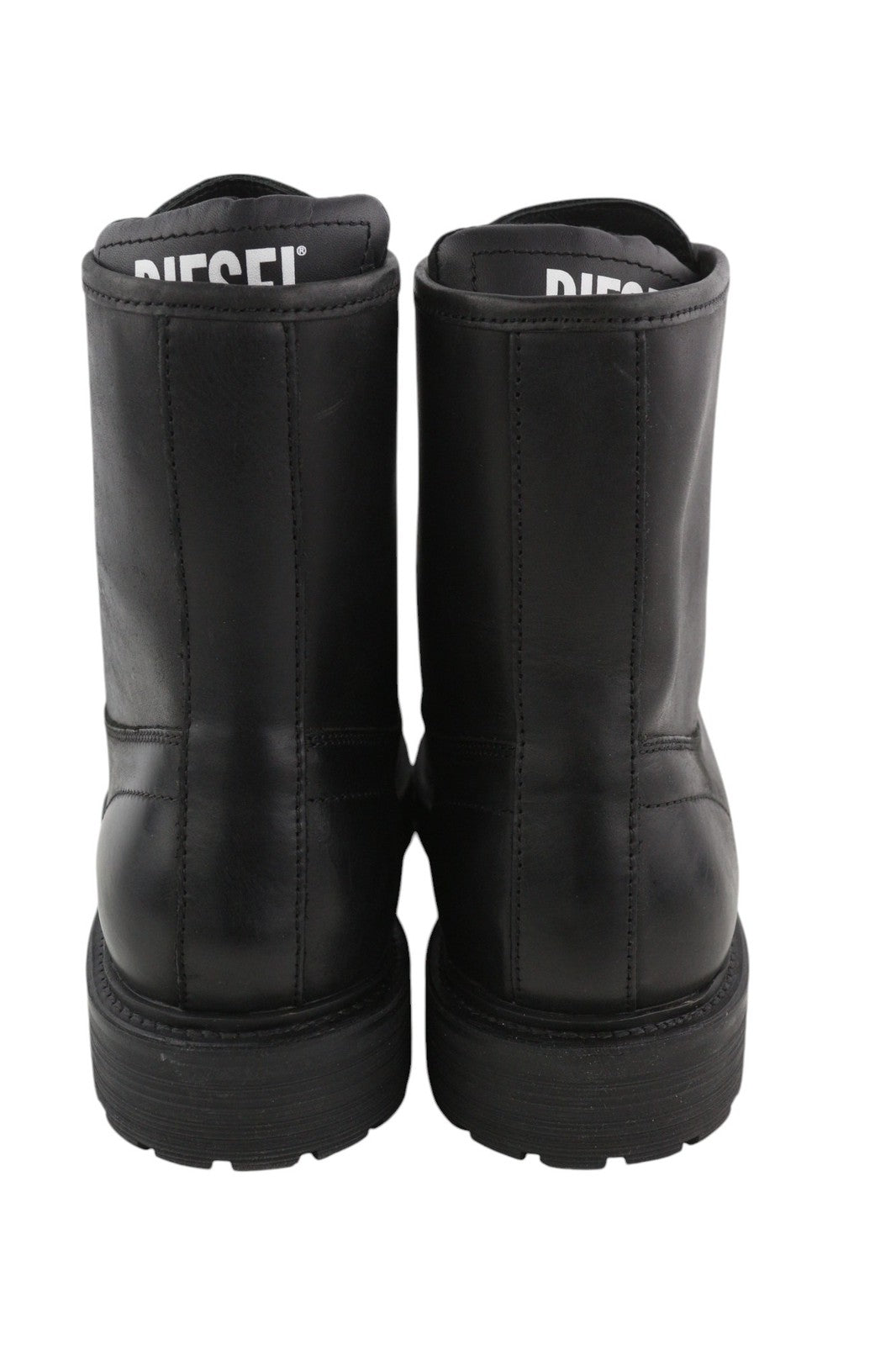 DIESEL D-Alabhama CB Mens Boots EU45 Black Leather Mid Top RRP295 Almond Toe