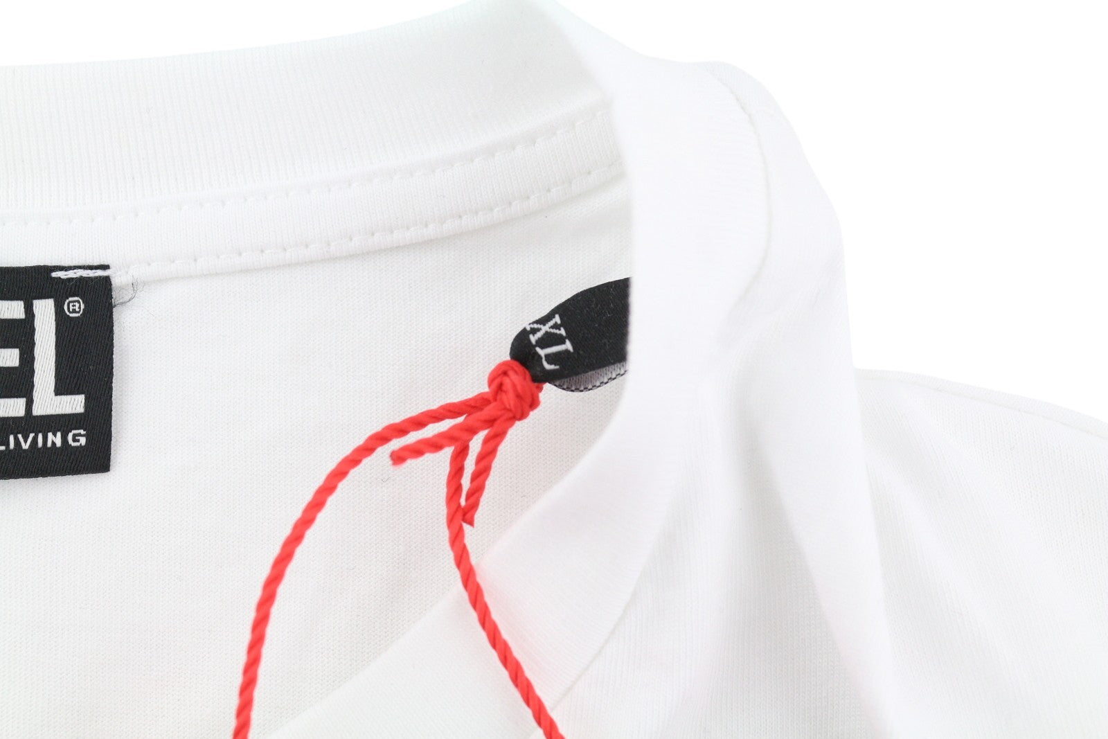 DIESEL D-Egor-New-Ita Women Dress XL White Short Sleeve Tricot Casual Logo