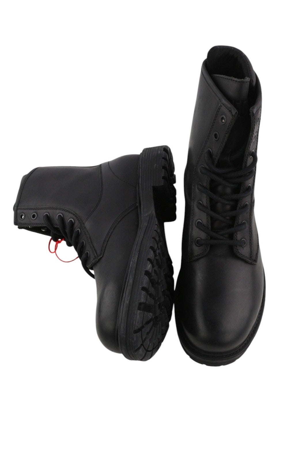 DIESEL D-Alabhama CB Mens Boots EU45 Black Leather Mid Top Laced RRP€295