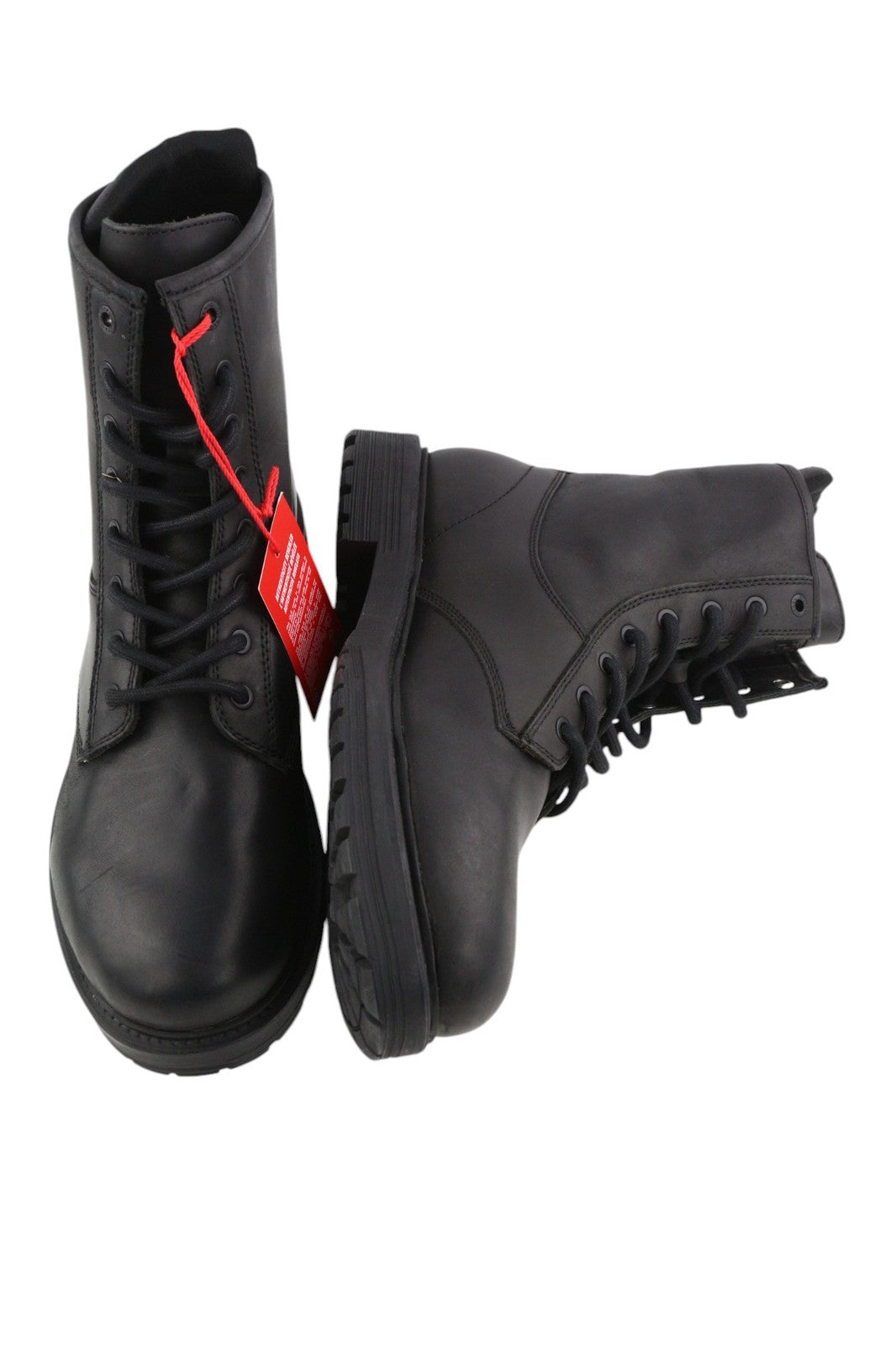 DIESEL D-Alabhama CB Mens Boots EU44 Dark Leather Mid Top RRP€295 Almond Toe