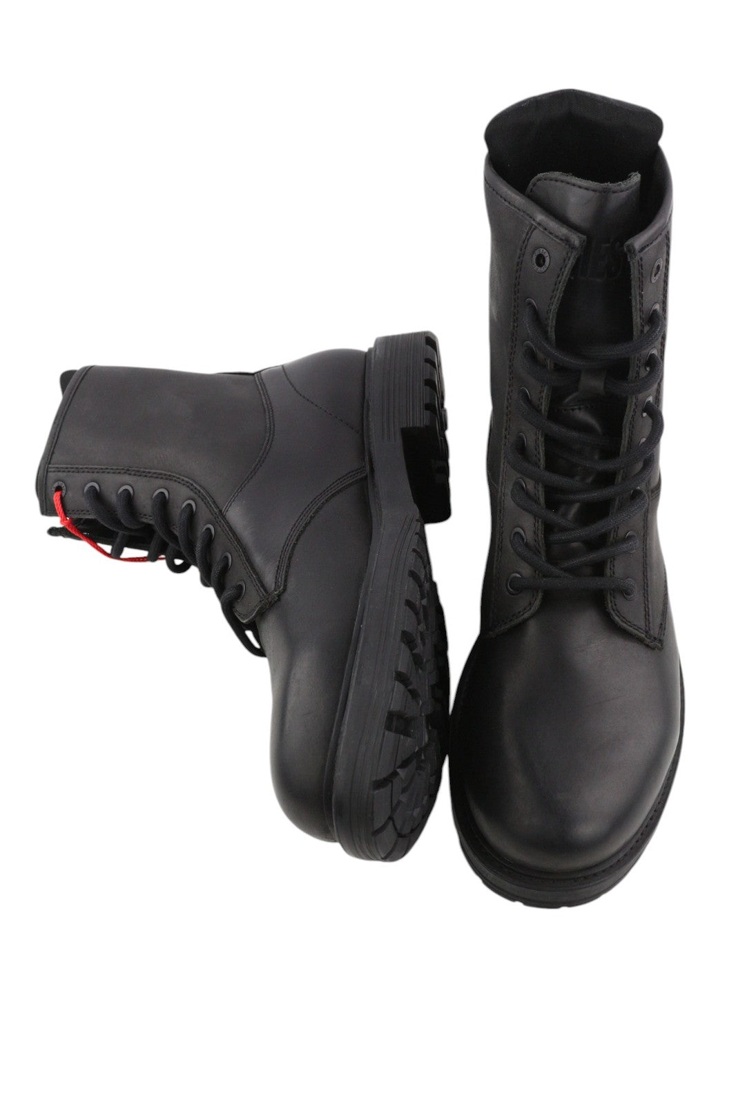 DIESEL D-Alabhama CB Mens Boots EU44 Dark Leather Mid Top RRP€295 Almond Toe