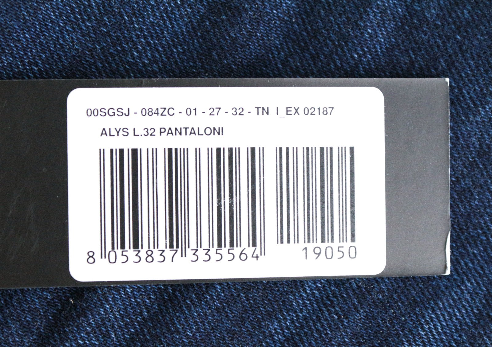 DIESEL Alys 084ZC Women's W27 L32 Blue Jeans Straight Fit Cotton Stretch