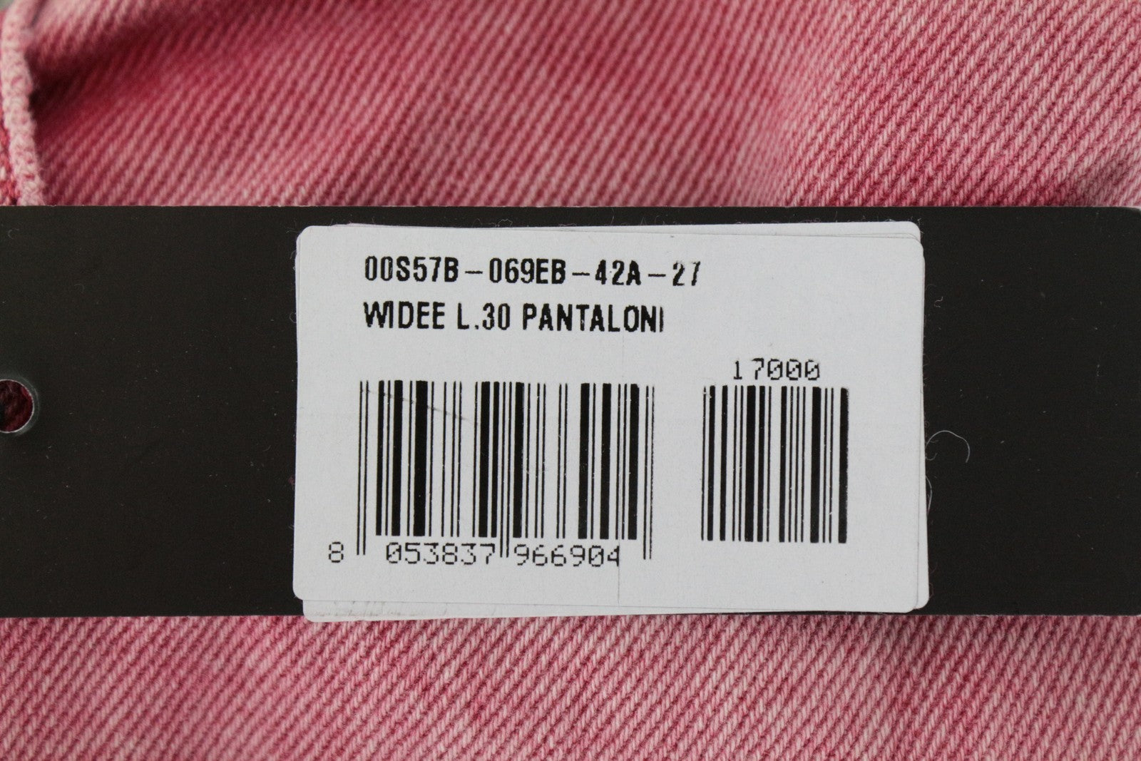 DIESEL Widee 069EB Women's W27 L30 Pink Jeans Non-Stretch High Waist Straight