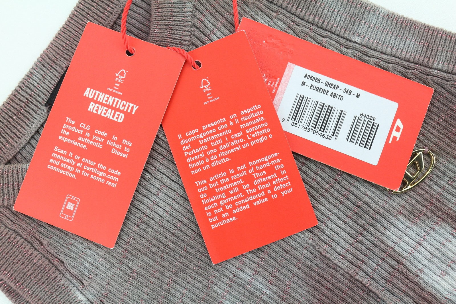 DIESEL M-Eugenie Women Dress M Washed Burgundy Shiny Look RRP€225 Stretch Short