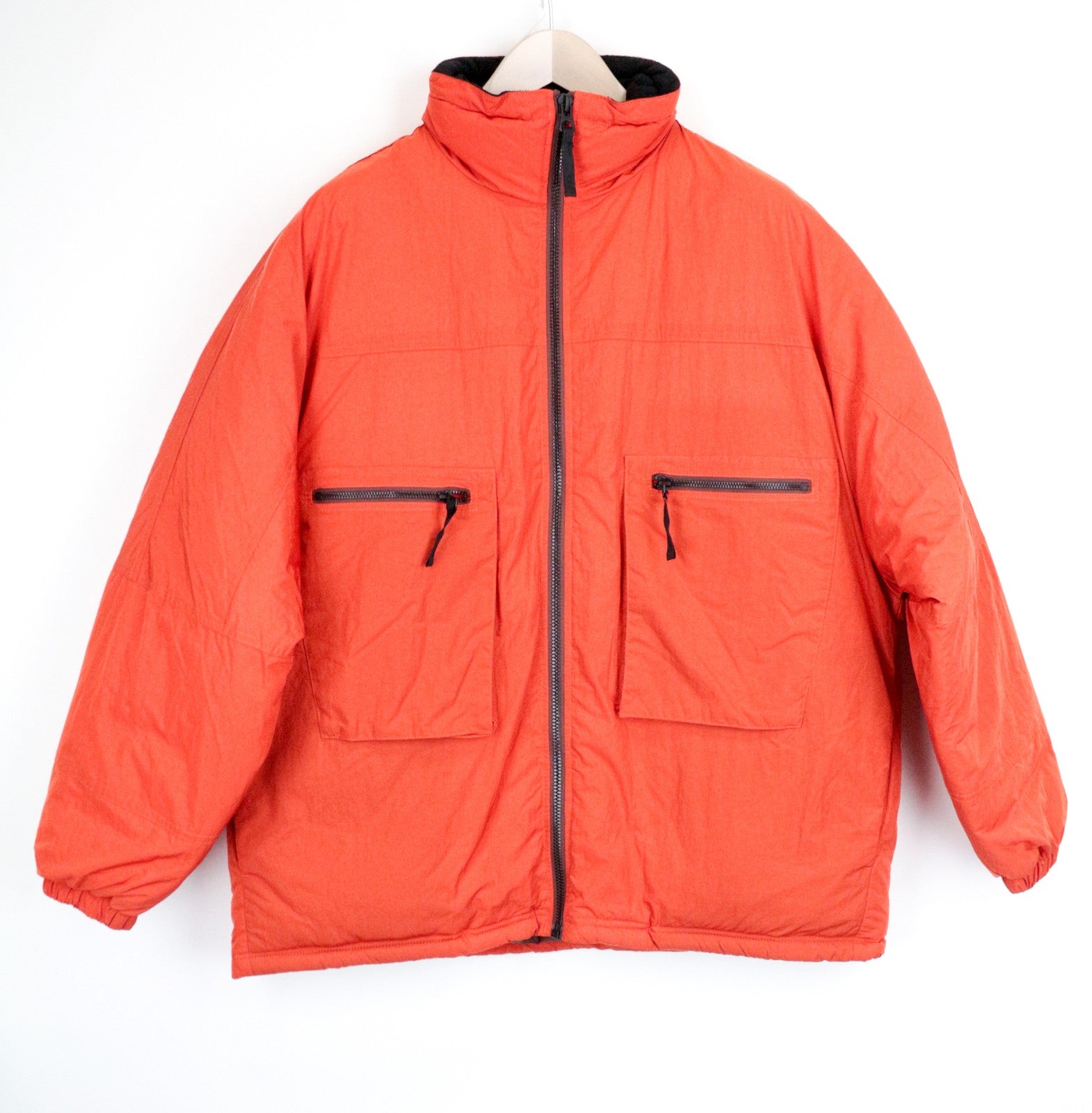 DENHAM Dream Men's Jacket S Orange Padded Lined Long Sleeve Smart Casual
