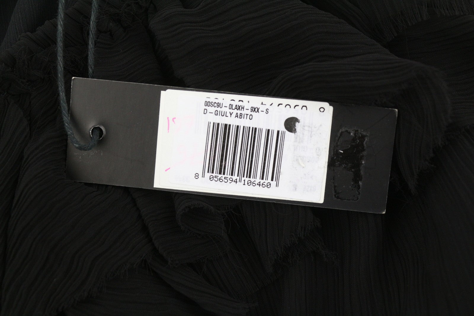 DIESEL D-Giuly Women Dress S Black Sleeveless Asymmetrical Ruched RRP€275