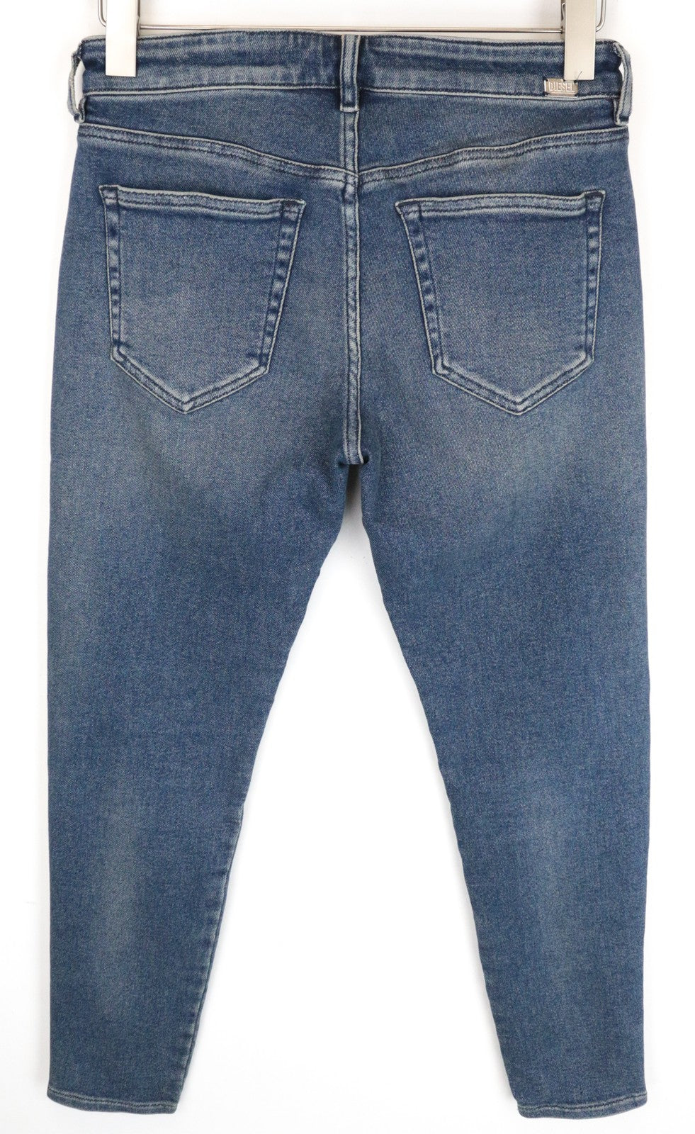 DIESEL Slandy-Zip 083AL Women Jeans W33/L32 Super Skinny Cotton Stretch Blue