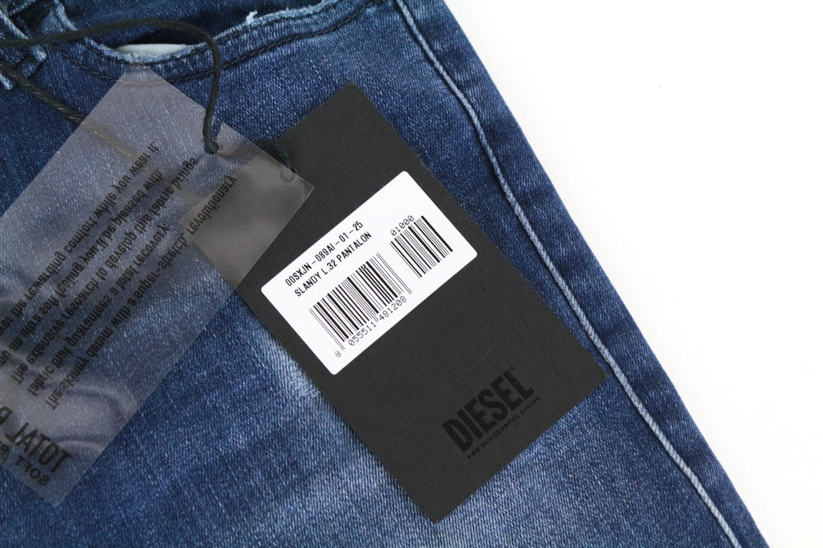 DIESEL Slandy 089AI Women Jeans W25/L32 Super Skinny Cotton Stretch Blue