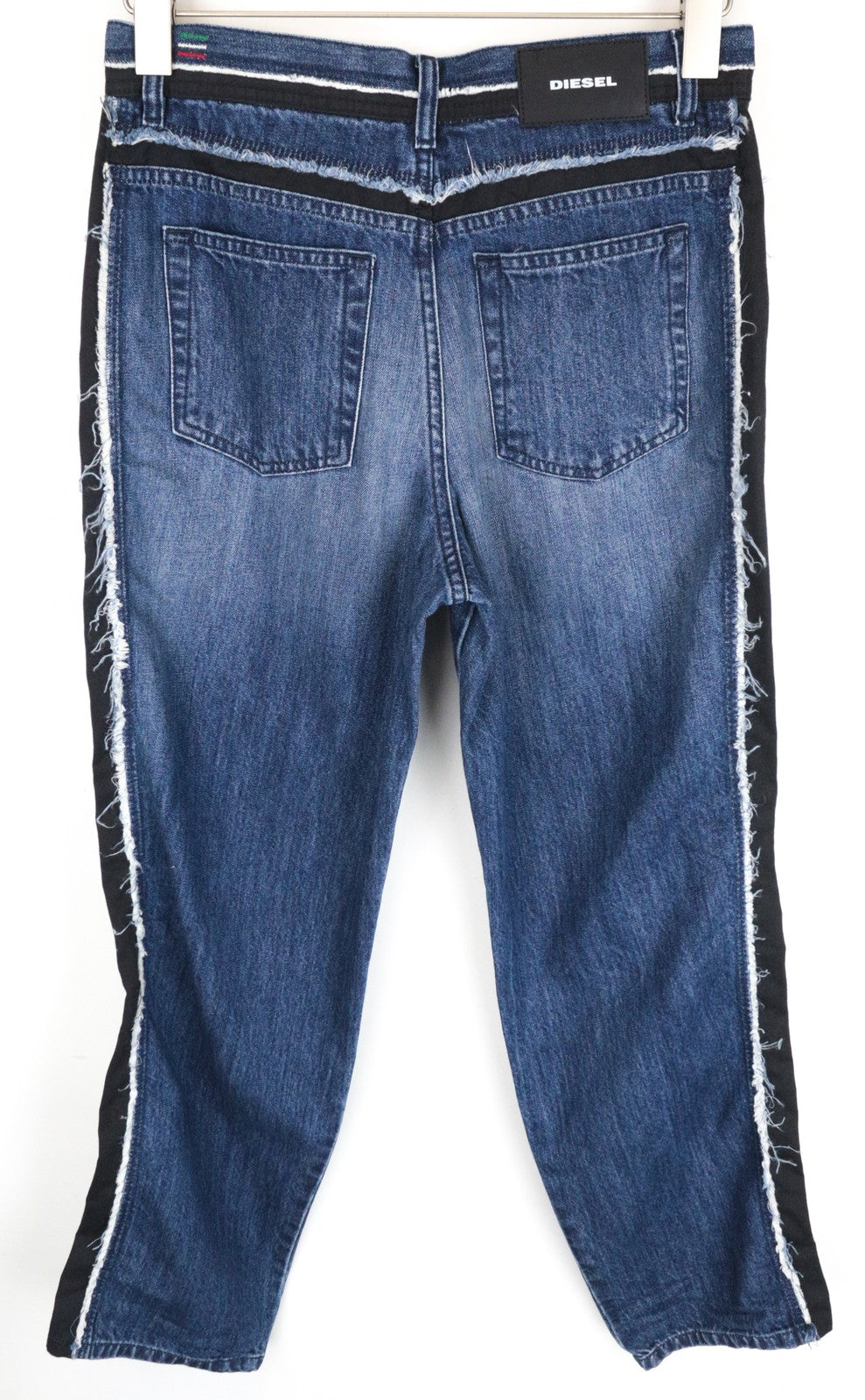 DIESEL Niclah-E 084TE Women Jeans W27/L32 Straight Cotton Blue Washed