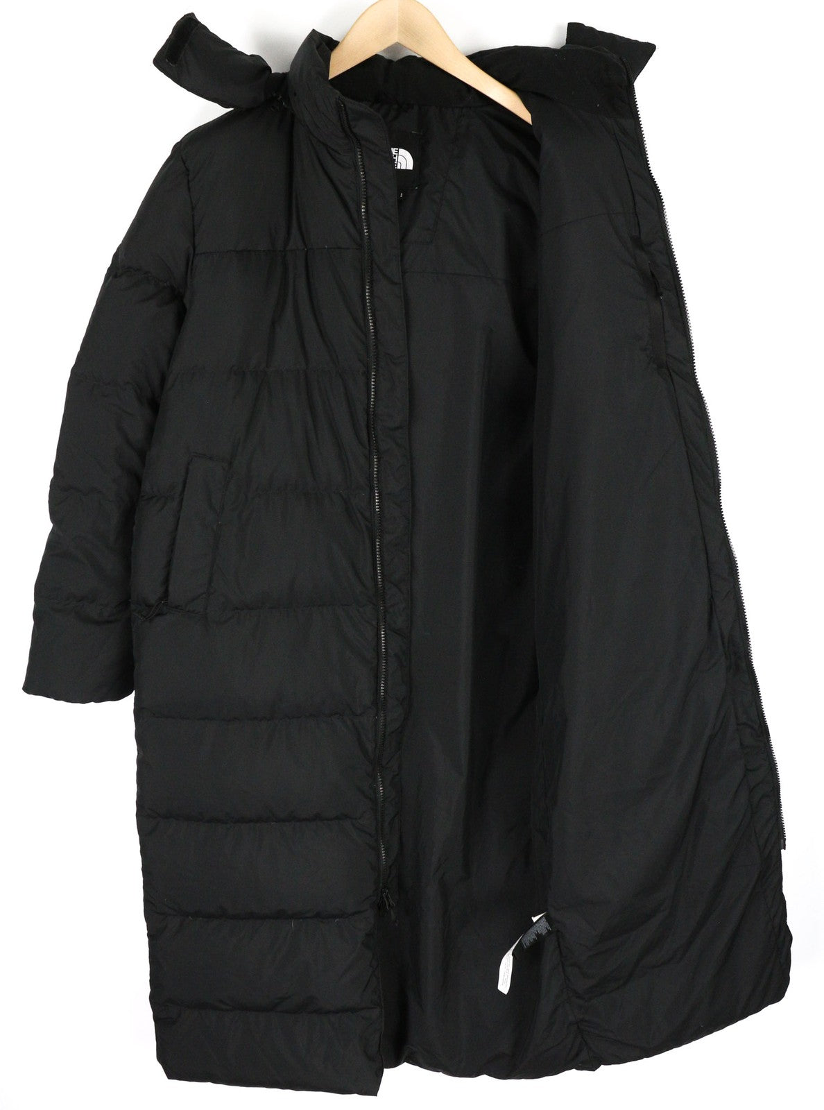 THE NORTH FACE NF0A4R3K Womens Jacket S Black Down Padded Long Puffer Coat