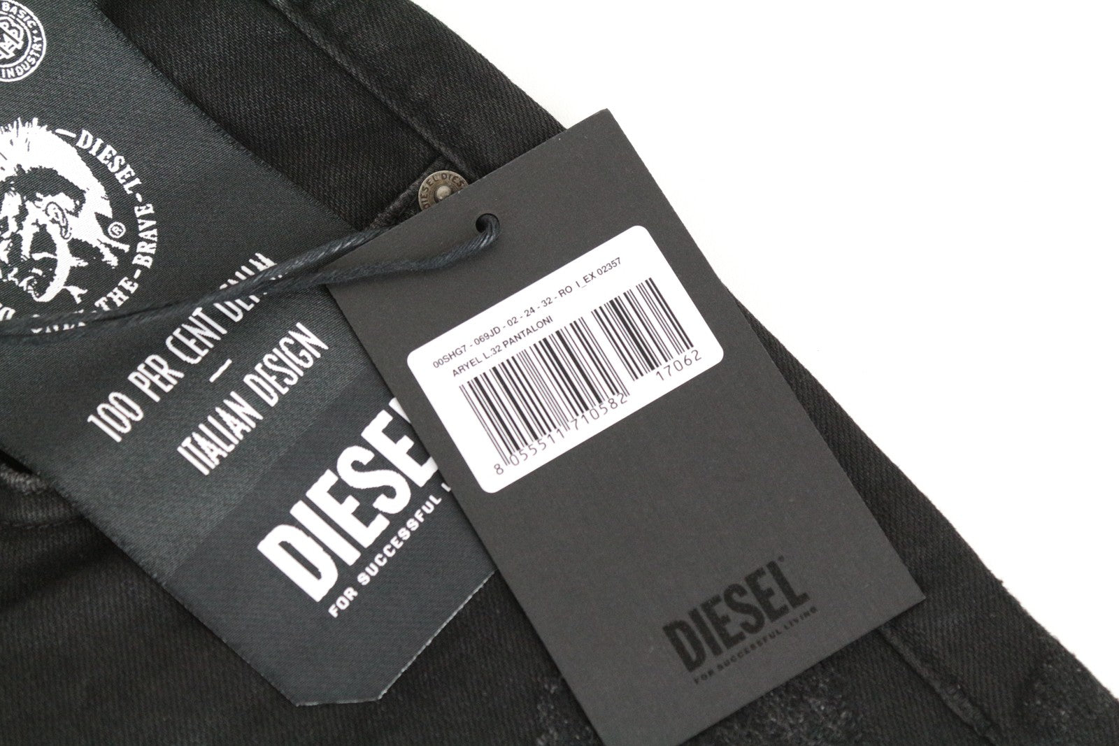 DIESEL Aryel 069JD Women Jeans W24/L32 Girls Stretch Regular Straight Black