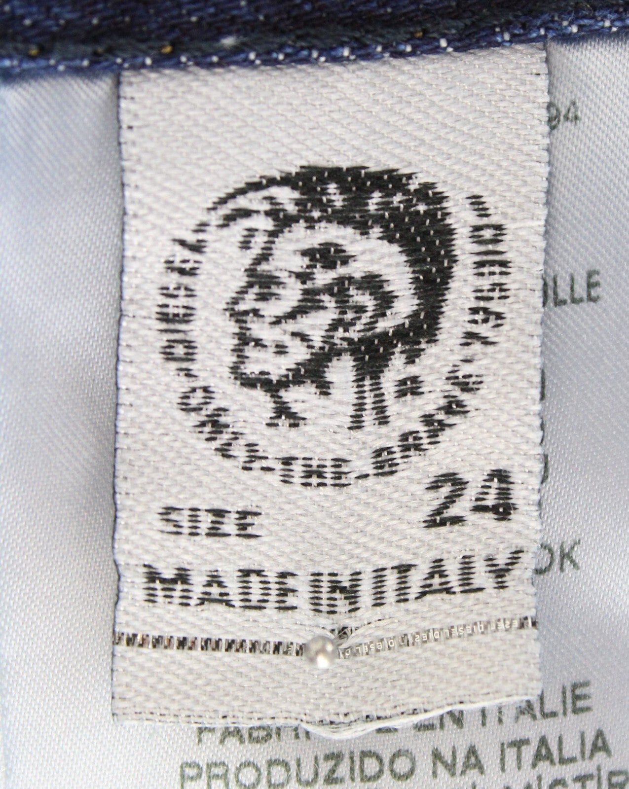 DIESEL Aryel 080AH Women Jeans W24/L30 Distress Straight Blue Girls Non-Stretch