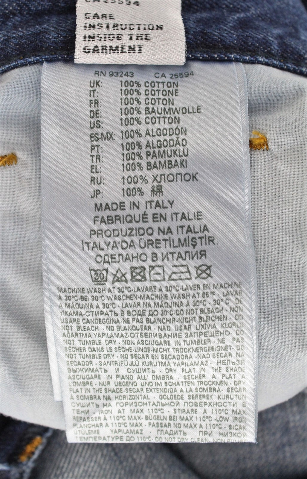 DIESEL Aryel 080AH Women Jeans W24/L30 Distress Straight Blue Girls Non-Stretch