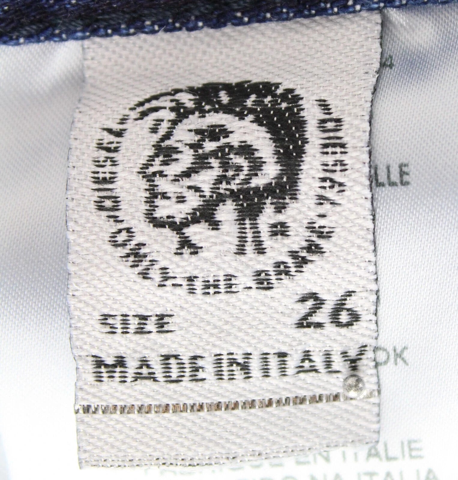 DIESEL Aryel 080AH Women Jeans W26/L30 Straight Distressed Blue Non-Stretch