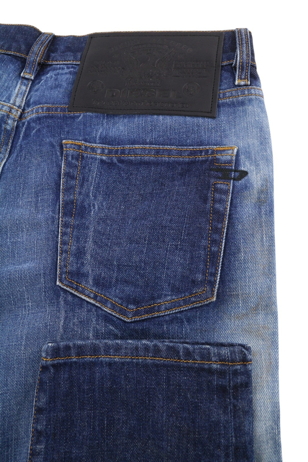 DIESEL D-Strukt 09A13 Mens Jeans W33/L32 Slim  Stretch RRP€295 Washed Blue