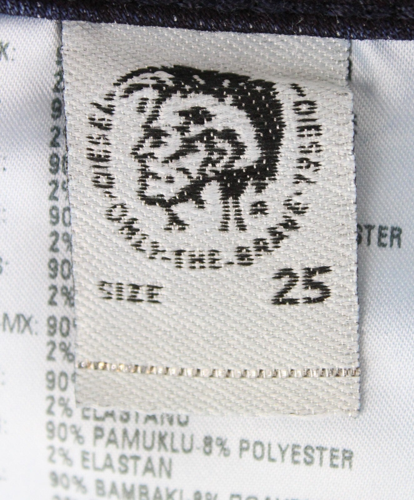 DIESEL Fayza-NE 069CC Women Jeans W25 Jogg Sweat Distress Boyfriend Stretch Blue