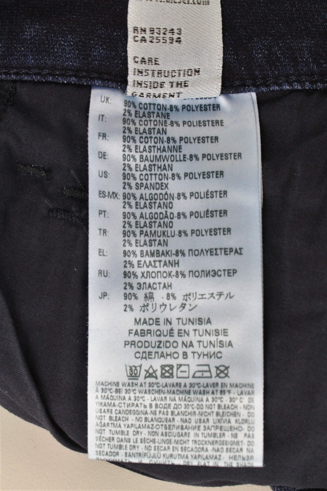 DIESEL Fayza-NE 069CC Women Jeans W25 Jogg Sweat Distress Boyfriend Stretch Blue