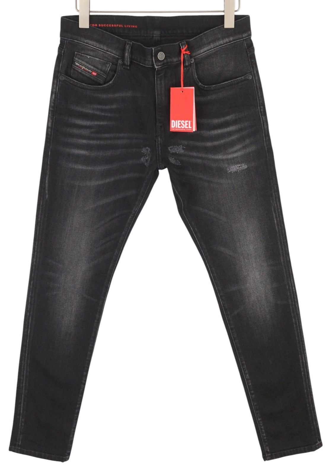 DIESEL 2019 D-Strukt 09F59 Mens Jeans W32/L32 Slim Ripped Washed  RRP€250