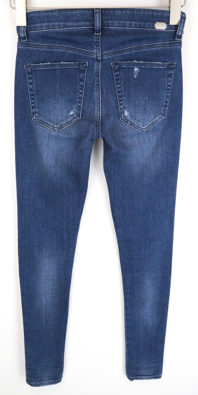 DIESEL Slandy 089AI Women Jeans W26/L32 Super Skinny Cotton Stretch Blue