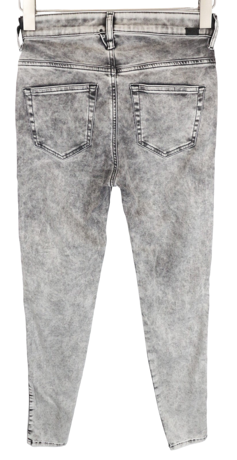 DIESEL Slandy-High 069GQ Women Jeans W25/L34 Super Skinny Grey Cotton Stretch