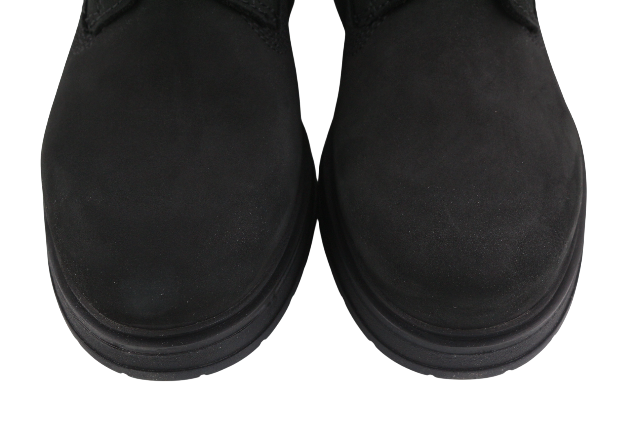 TIMBERLAND A2KSV Womens Boots EU41 UK7.5 Black Leather Ankle Lace Up Almond Toe