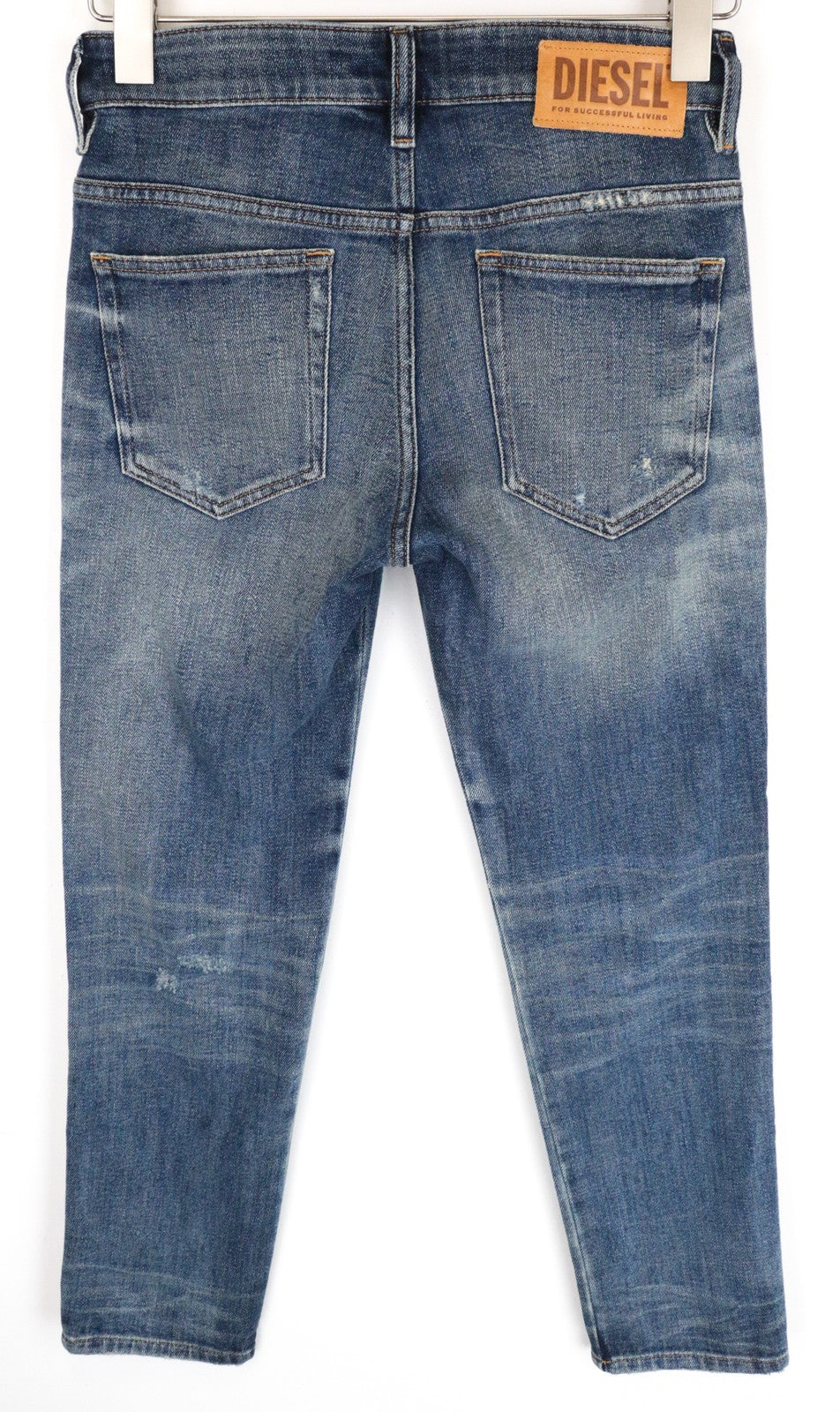 DIESEL D-Rifty 0890Y Women Jeans W25/L30 Slim Fit Washed Cotton Stretch Blue