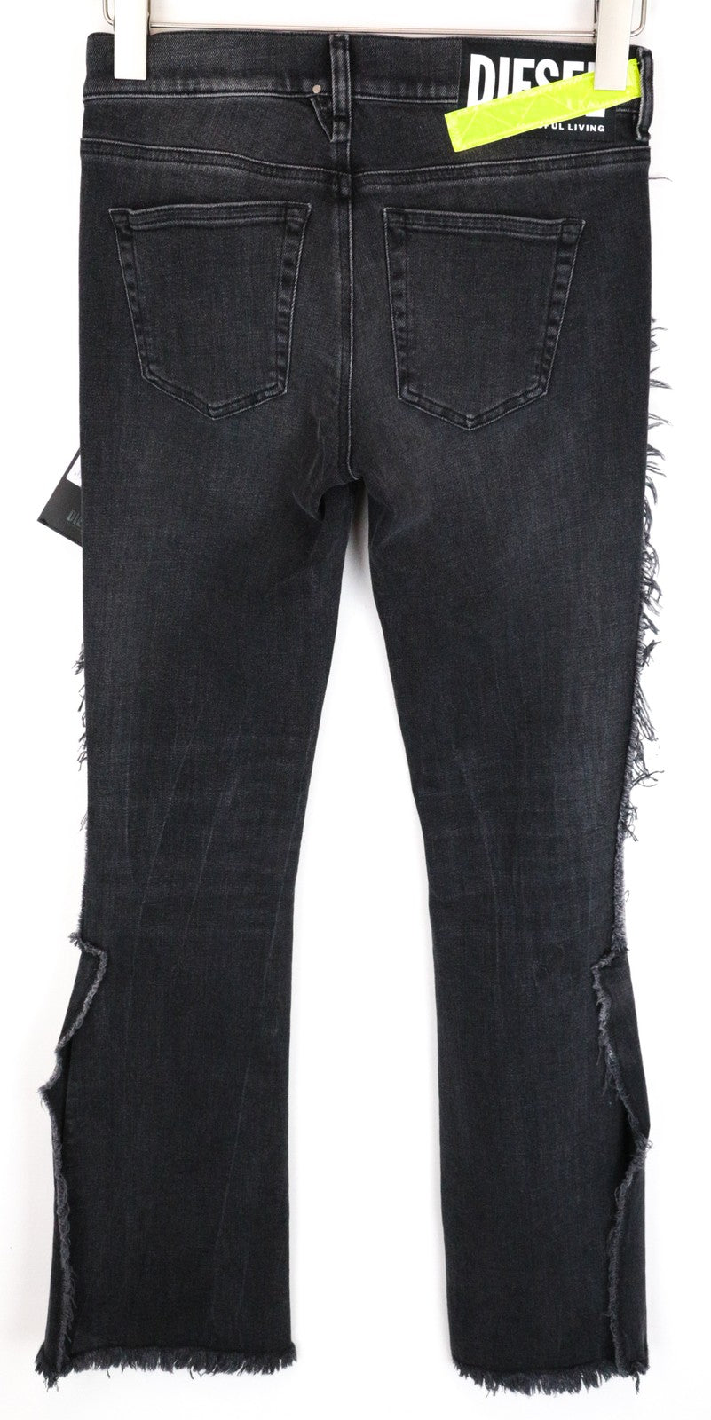 DIESEL D-Ebbey-F 081AH Women Jeans W26/L34 Bootcut Cotton Stretch Grey Wash