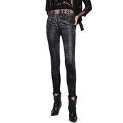 DIESEL Slandy 069DE Women Jeans W26/L30 Super Skinny Black Cotton Stretch