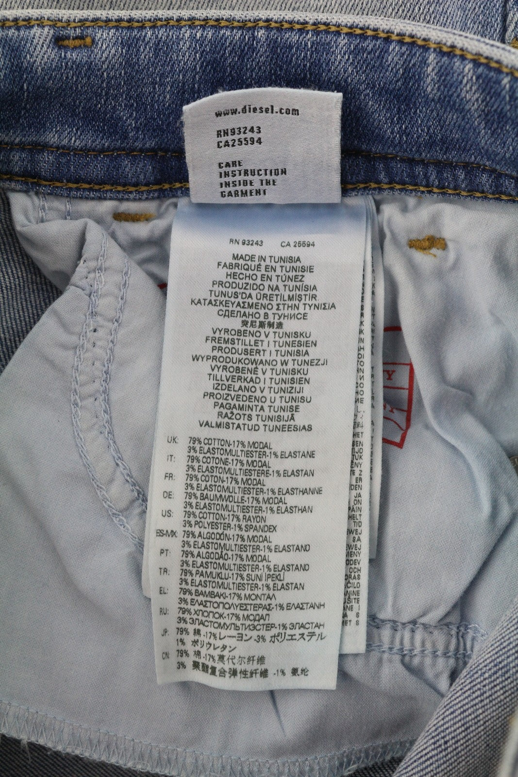 DIESEL 2017 Slandy 09B08 Womens Jeans W26/L32 Super Skinny  Mid Waist RRP€250