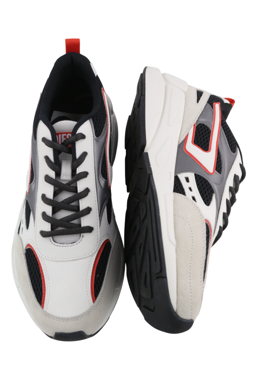 DIESEL S-Serendipity Sport Mens Sneakers EU44 White Low Top Lace Up  RRP€225