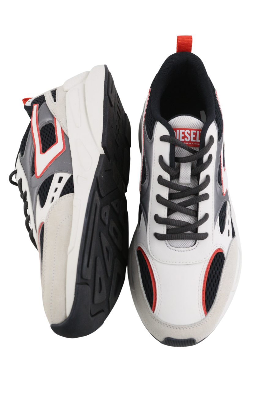 DIESEL S-Serendipity Sport Mens Sneakers EU44 White Low Top Lace Up  RRP€225