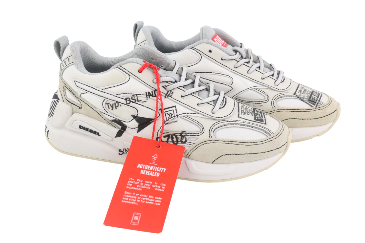 DIESEL S-Serendipity Sport Womens Sneakers EU36 White Low Top Lace Up RRP€225