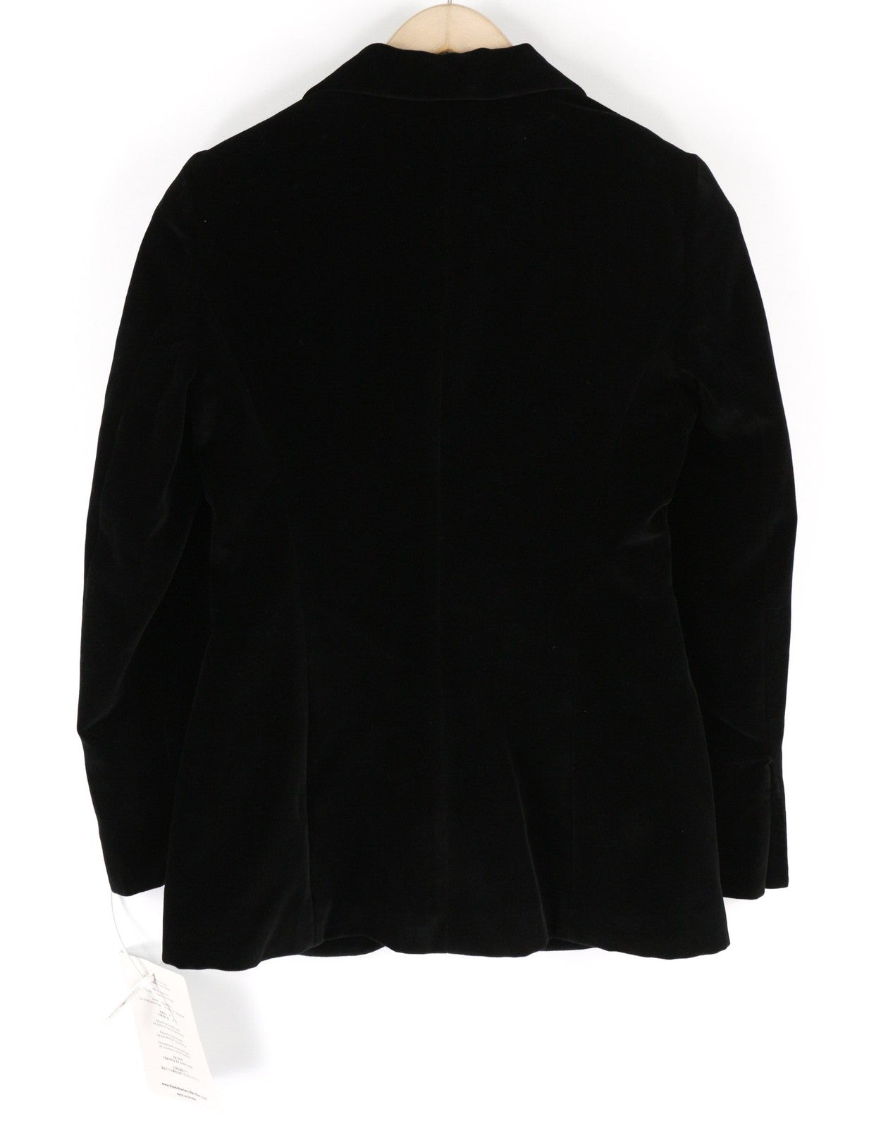 THE EXTREME COLLECTION Huga Love Negro Womens Blazer 36 Black Velvet Patterned