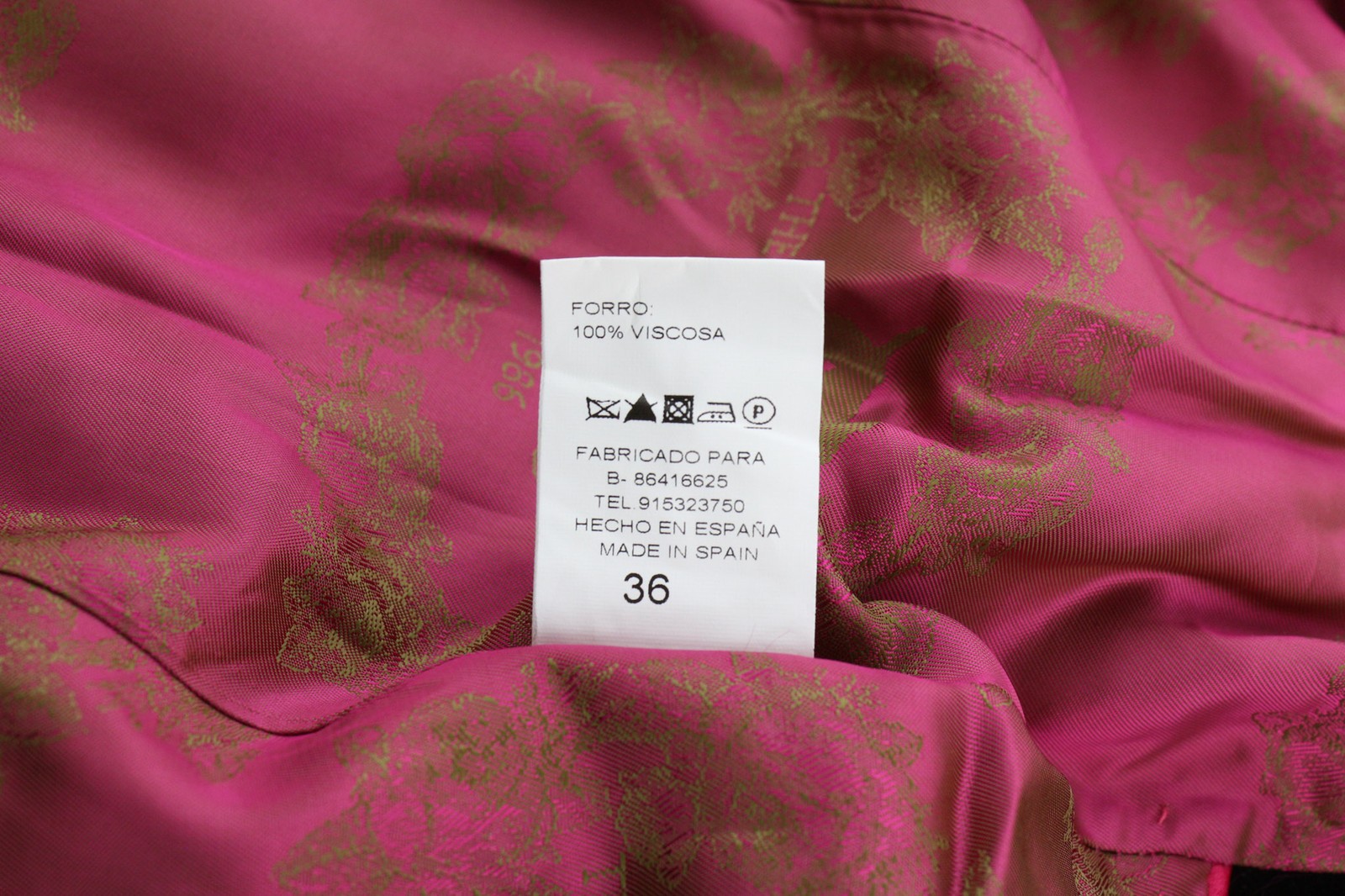 THE EXTREME COLLECTION Huga Love Negro Womens Blazer 36 Black Velvet Patterned