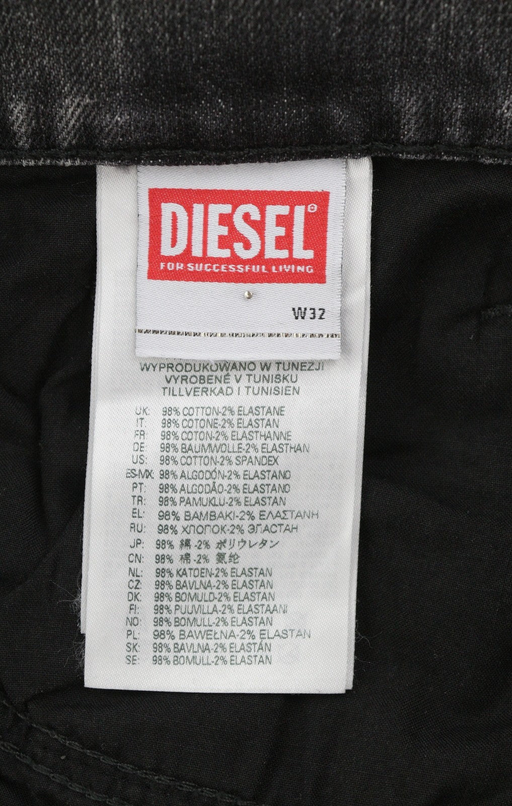 DIESEL 2019 D-Strukt 09D20 Mens Jeans W32/L32 Slim  Mid Waist Distress RRP€195