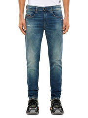 DIESEL D-Strukt 009IT Mens Jeans W32/L32 Slim  Stretch Zip Fly Washed Blue