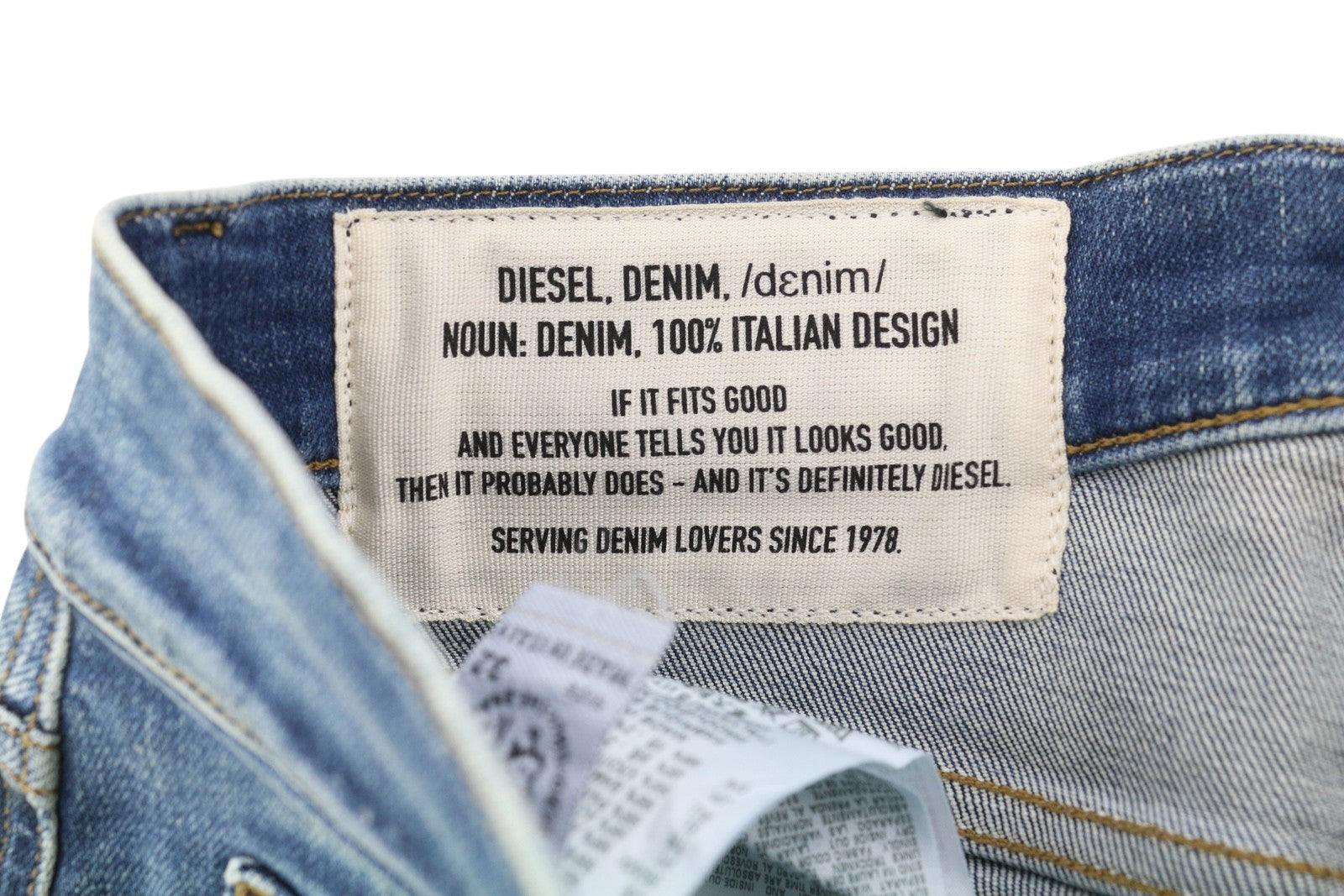 DIESEL D-Strukt 009IT Mens Jeans W32/L32 Slim  Stretch Zip Fly Washed Blue