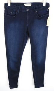 MAISON SCOTCH La Parisienne Women Jeans W31 Skinny Classic Dark Blue Zipped