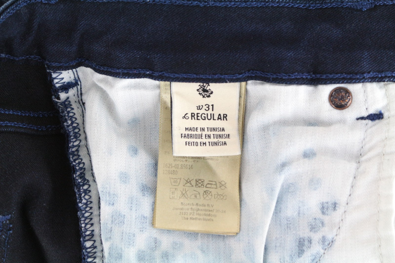 MAISON SCOTCH La Parisienne Women Jeans W31 Skinny Classic Dark Blue Zipped