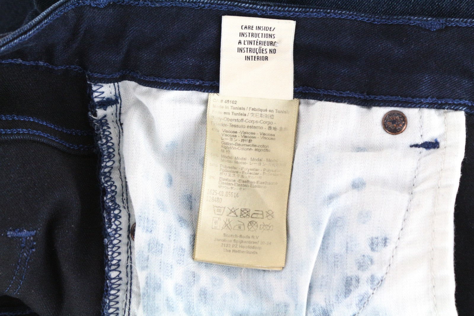 MAISON SCOTCH La Parisienne Women Jeans W31 Skinny Classic Dark Blue Zipped