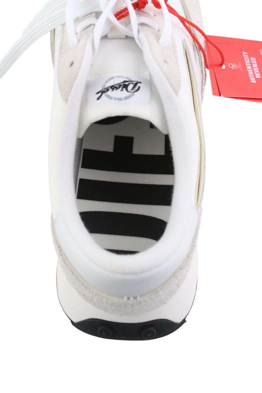 DIESEL S-Racer-Lc Mens Sneakers EU44 White Leather RRP€195 Light Lace Trainers