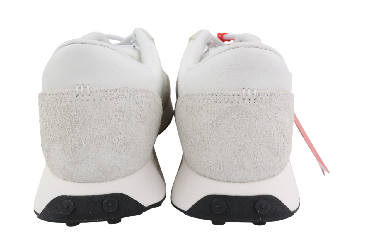 DIESEL S-Racer-Lc Mens Sneakers EU44 White Leather RRP€195 Light Lace Trainers