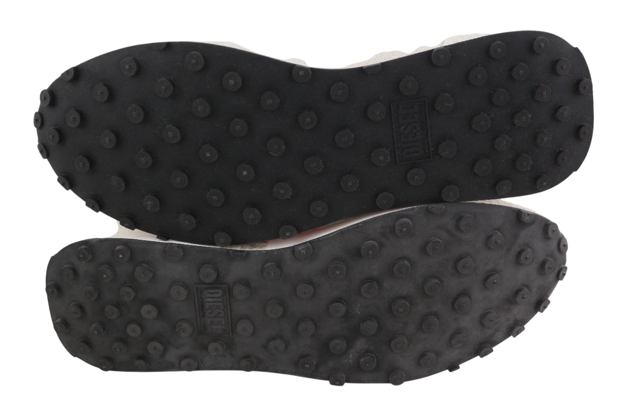 DIESEL S-Racer-Lc Mens Sneakers EU45 White Leather RRP€195 Low Top Trainers