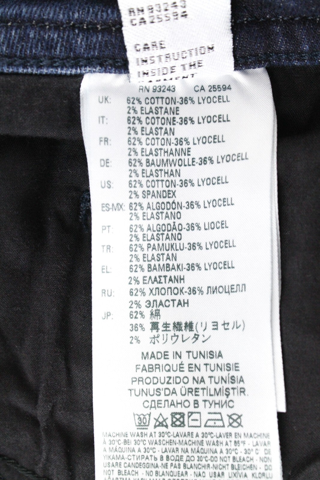 DIESEL Buster 087AS Men Jeans W27/L32 Button Slim Tapered Washed Boys Blue