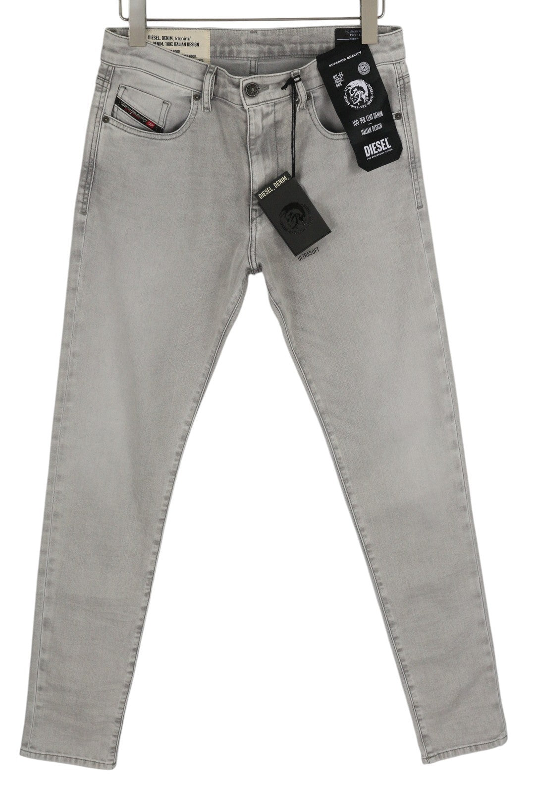 DIESEL D-Strukt 069RE Mens Jeans W31/L34 Slim Stretch Zipper  RRP€180 Grey